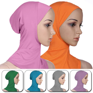 ผู้หญิงมุสลิม Underscarf Modal Hijab ยืดคลุมทั้งหมดผ้าคลุมไหล่อุปกรณ์เสริม