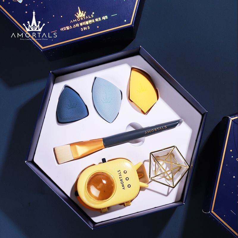 Amortals Planet Makeup Straw Sponge Ermu Grape Planet Beauty Egg Box