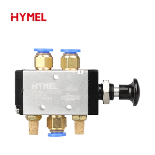 4ร210-08 วาล์วแบบแมนนวล 2 ทาง 5 ตําแหน่ง กดและดึง สวิตช์นิวเมติกของวาล์วทิศทาง 4ร310-10 3ร310-10