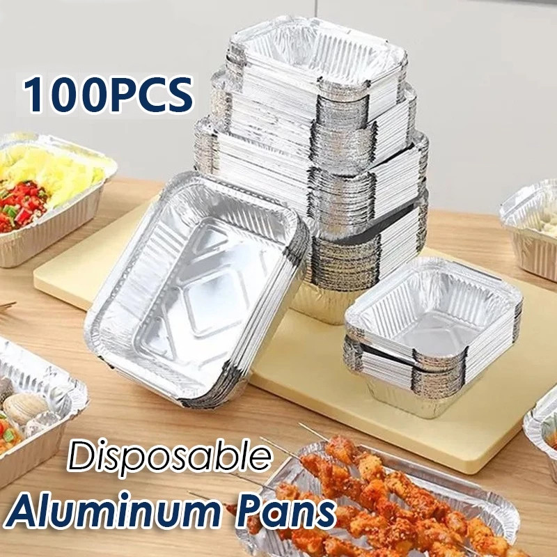 【ร้านไทย】ถ้วยฟอยล์ 4003 120ml 100pcs  ถ้วยฟอยล์เค้กหน้านิ่ม 100ชุด