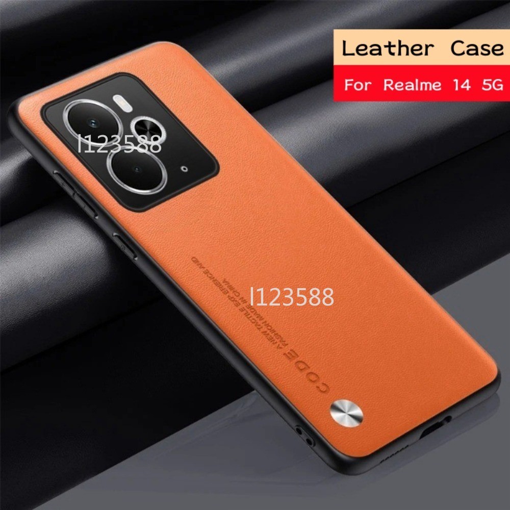 สําหรับRealme14 T 5GหรูหราMatteธรรมดาผิวหนังสําหรับRealme 14 T 14T Pro Plus 14Pro 14Pro + Realme14T 