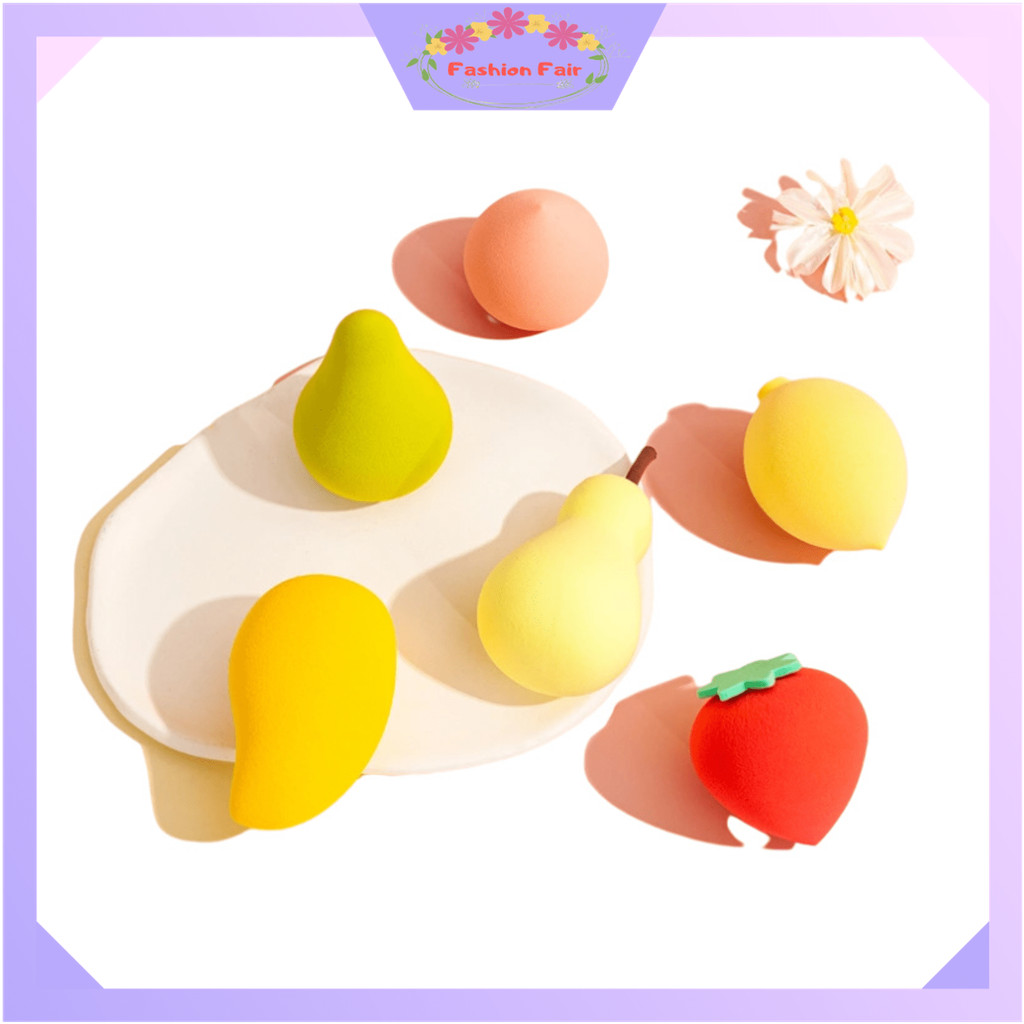 Fashion Fair - F6559 Cute Soft Makeup Puff / Fruit Motif Blender Sponge / Fruit Beauty Blender Spong
