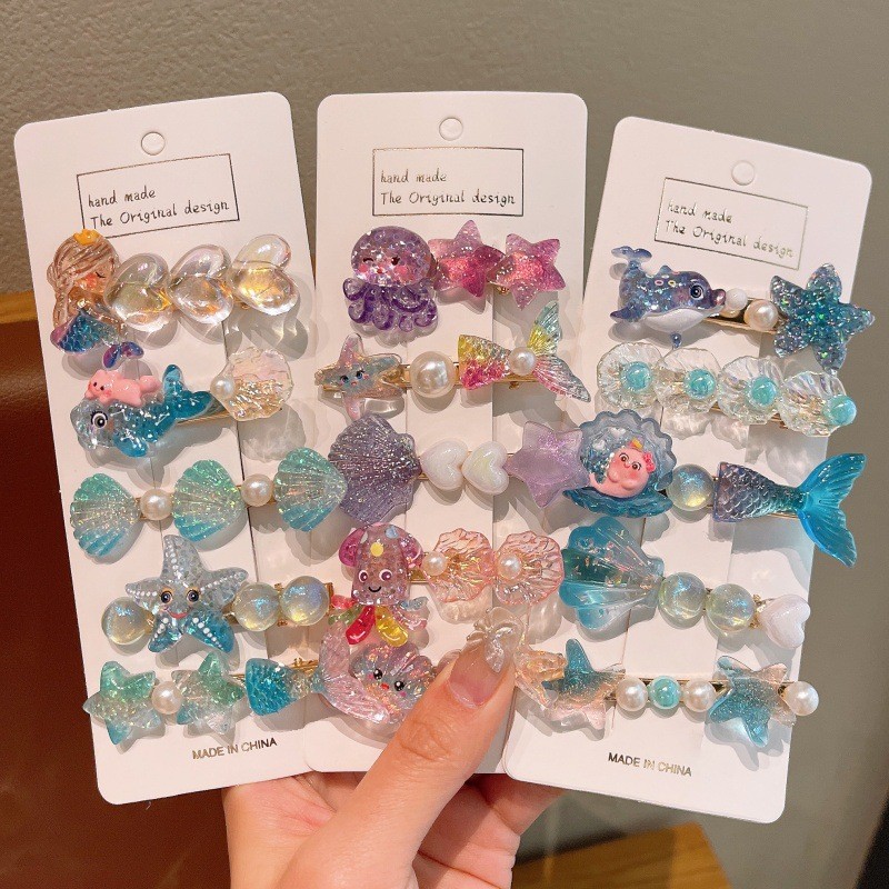 2025 Ocean Shell กิ๊บติดผมปลาดาว Fresh Set