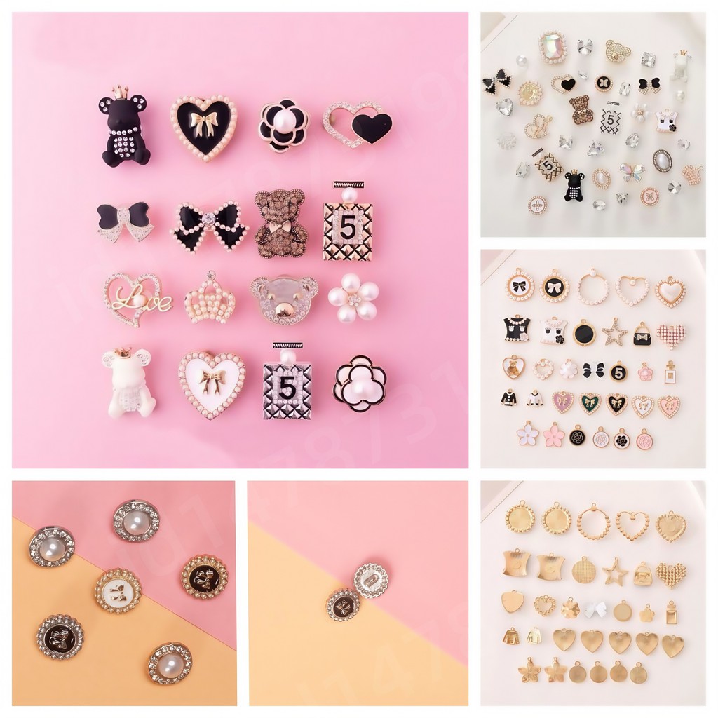 รองเท้าแตะแฟชั่น อุปกรณ์เสริม, Crocs Jibbitz Charms, jibbitz Set, รองเท ้ าแตะคุณภาพสูง อุปกรณ์เสริม,  รูปแบบโลหะเงาตกแต่ง ทําเอง คุณภาพสูง