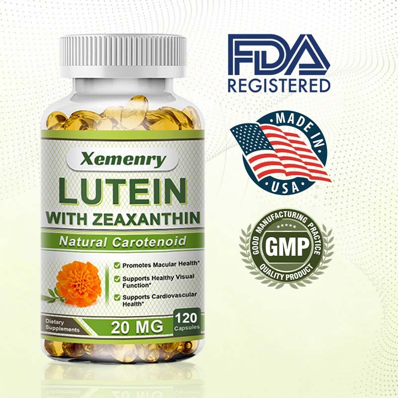 Xemenry - Lutein และ Zeaxanthin, Natural Carotenoids - ผลิตภัณฑ์เสริมอาหาร - ส่งเสริมสุขภาพกล้ามเนื้อ - 30/60/120 แคปซูล