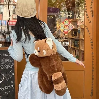 Kawaii Plush Toy Backpack ตุ๊กตา Plush กระเป๋าเป้สะพา สัตว์การ์ตูน ของเล่นตุ๊กตา สะดวกในการพกพา