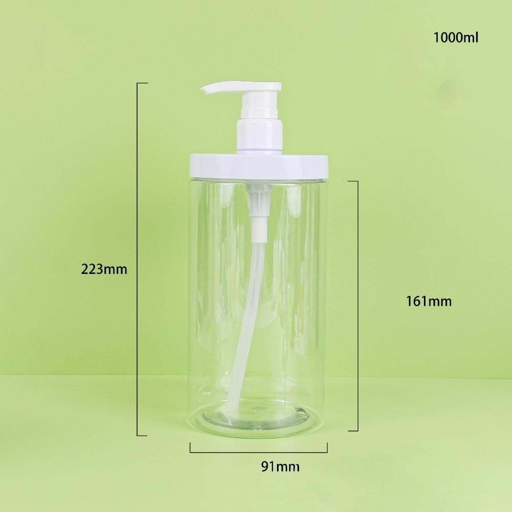 เครื่องจ่ายสบู่เหลวเวล, เครื่องจ่ายขวดปั๊มปากกว้างรีฟิล, ขวดนม PET 500/1000ml ความจุขนาดใหญ่สําหรับแชมพูคอนดิชั่นเนอร์โลชั่น