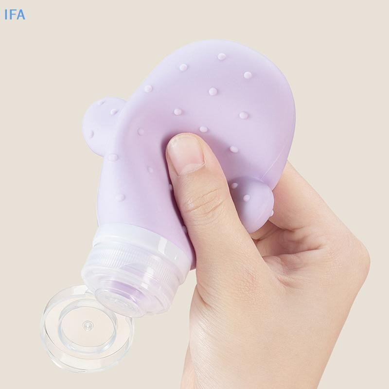 IFA 90ML Travel Botttle ขวดรีฟิลโลชั่นซิลิโคนอ่อนนุ่มแชมพูคอนเทนเนอร์โลชั่นเครื่องสําอางบีบหลอดที่ว่างเปล่า Sub-Botling ดี