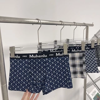 MUHANLU กางเกงในชายสไตล์เกาหลี ใส่สบาย ผ้านิ่มมาก เนื้อผ้ายืดยุ่นได้ดี ฟรีไซร์ เอว 28-44 นิ้ว รุ่น: 3101