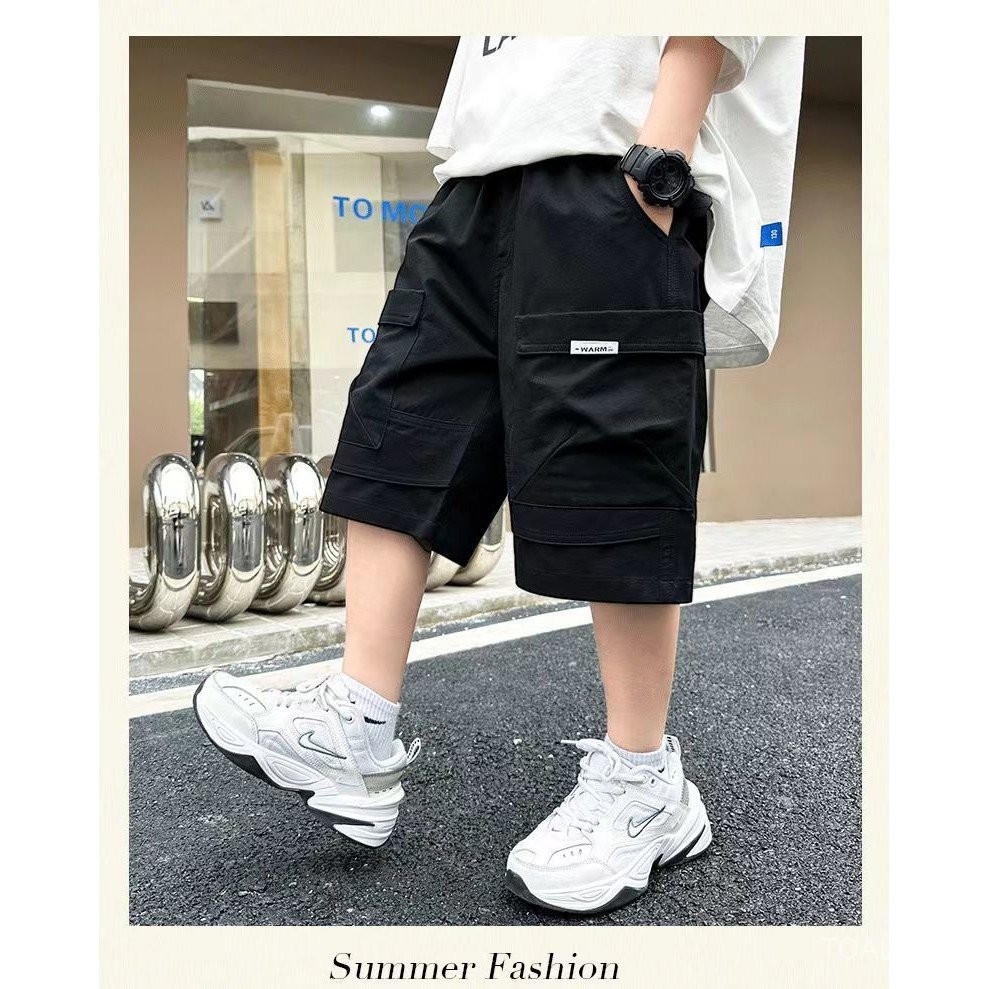 กางเกงขาสั้นเด็กชายลายการ์ตูนกระต่ายดิสนีย์ กางเกงขาสั้นความยาวระดับเข่าสำหรับฤดูร้อน กางเกงขาสั้นลำลองสไตล์สปอร์ตสำหรับเด็กชาย รุ่น LMNF - รูปที่ 6