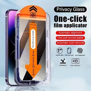 ฟิล์มกระจกนิรภัยกันเสือก For iPhone 13 11 15 16 Pro Max 14 12 mini 7 8 Plus XR XS X 15promax 14promax ฟิล์มกันรอย