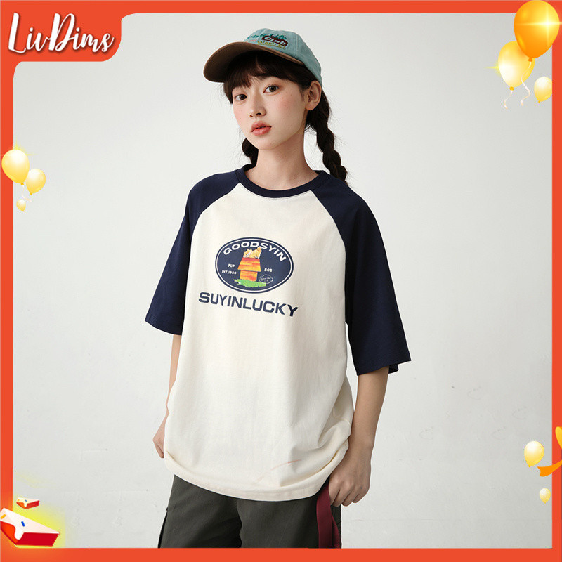 Liv Dims🌸100-170 หลา เด็กผู้หญิง เสื้อยืด เด็ก CUHK ระบายอากาศ 2025 เวอร์ชั่นเกาหลี เสื้อยืดบาง