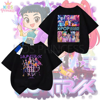 COD (จัดส่งตลอด 24 ชั่วโมง) Kpop Demon Hunters ผ้าฝ้าย 100% เสื้อเชิ้ต 90-150CM N321