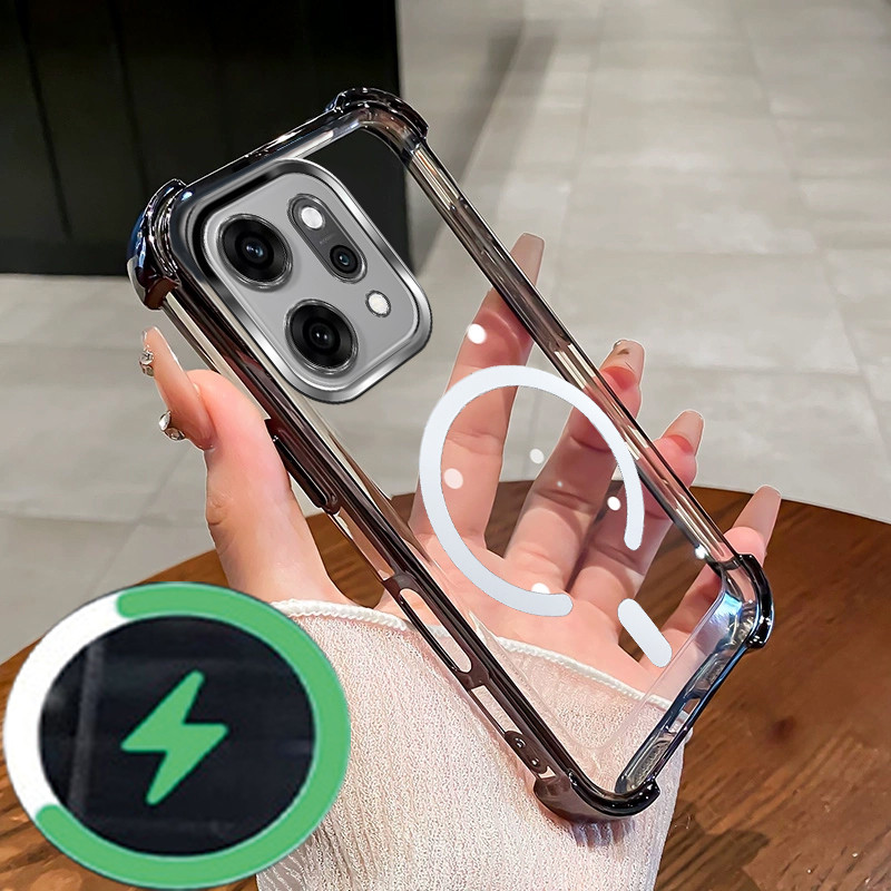 กันกระแทก Case สําหรับ OPPO RENO 14 เคสโทรศัพท์ 2025 ใหม่ C-type แผ่นดูดแม่เหล็กเคสนิ่ม SZ32