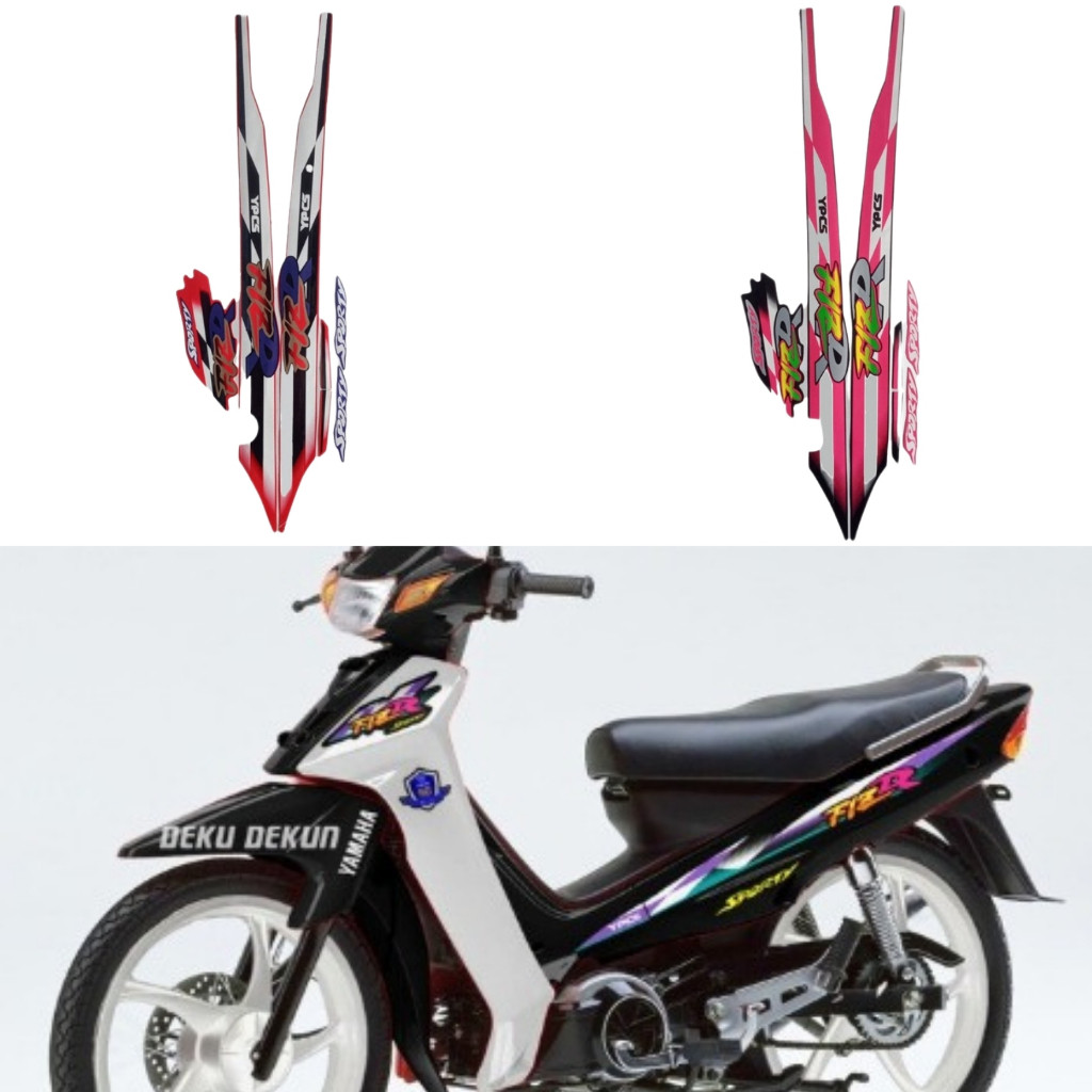 Yamaha F1ZR 1997 Striping Stickers Motorcycle Body List Yamaha F1ZR 1997 Standard Stickers Best