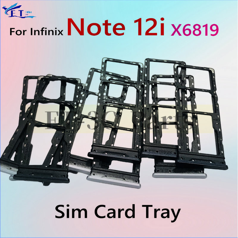 Sim Card Tray Slot Adapter Holder Replacement Parts สําหรับ Infinix Note 12i X6819