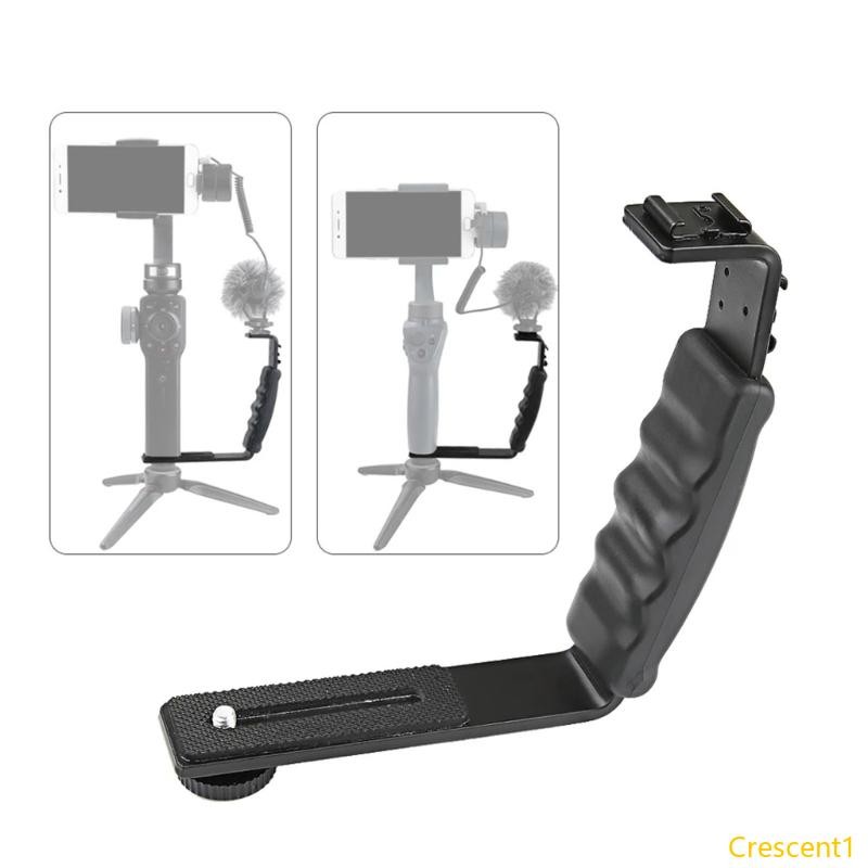Bei กล้อง Gimbal Stabilizer Handle Grip ติดตั้ง Extension L-Bracket พร้อมรองเท้าเย็น 1 4 อะแดปเตอร์สําหรับมือถือ 3 Gimbal