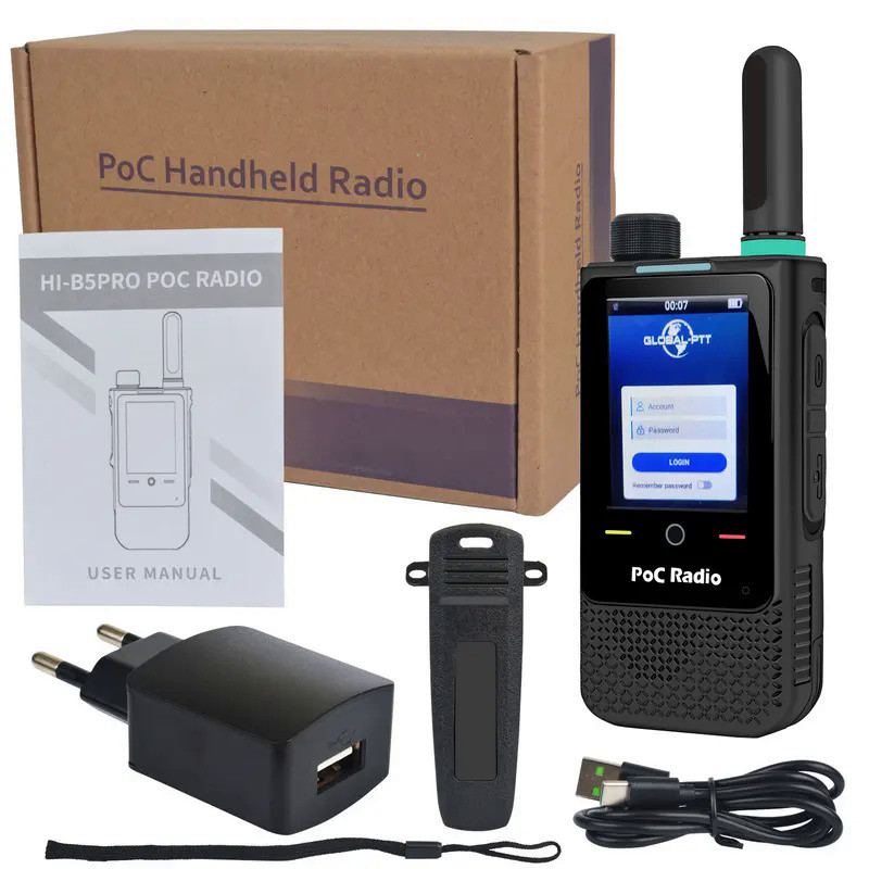 Hiroyasu HI-B5Pro 4G Lte GPS Zello Real-PTT Global-PTT Pocstars PoC Walkie Talkie Android8.1 1GB RAM