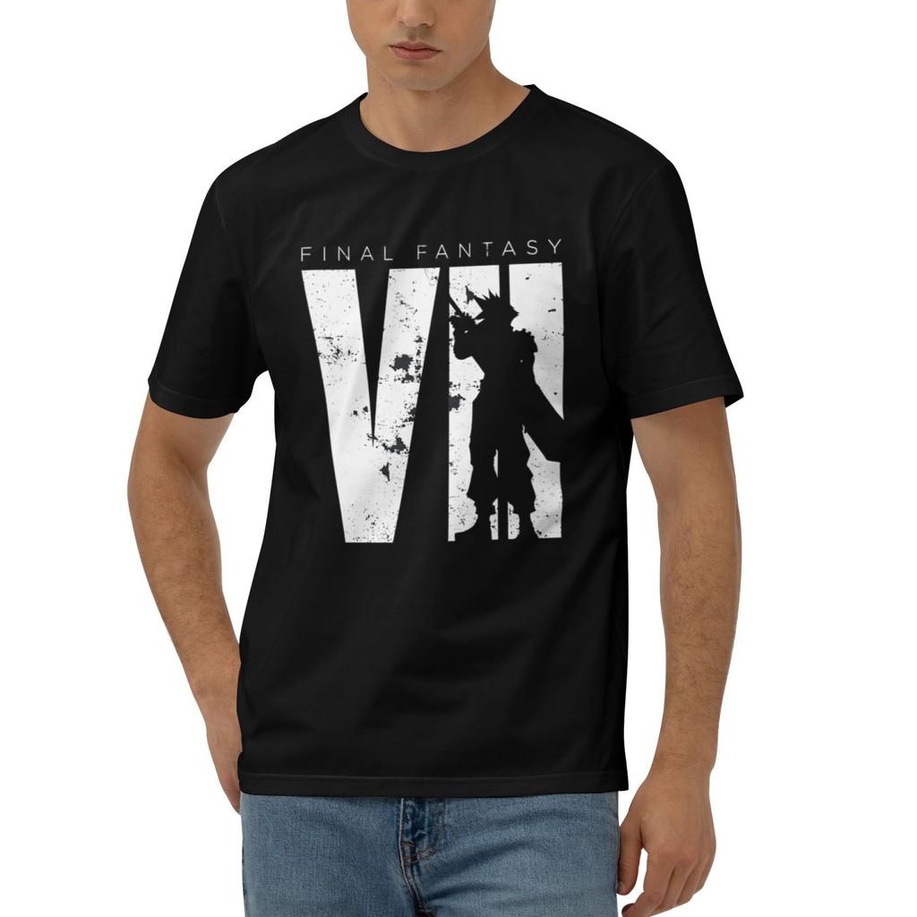 ฤดูร้อน Cool Mens Tshirt Final Fantasy Vii Minimal Final Fantasy Final Fantasy 14 Ffxiv ผ้าฝ้ายเสื้อ