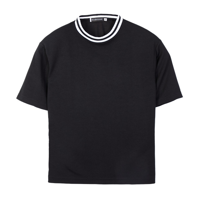 ELLE HOMME เสื้อยืดคอกลม ทรงหลวม แขนสั้น ผ้าโพลี ทรงหลวม มีให้เลือก 3 สี รุ่น- W8K913