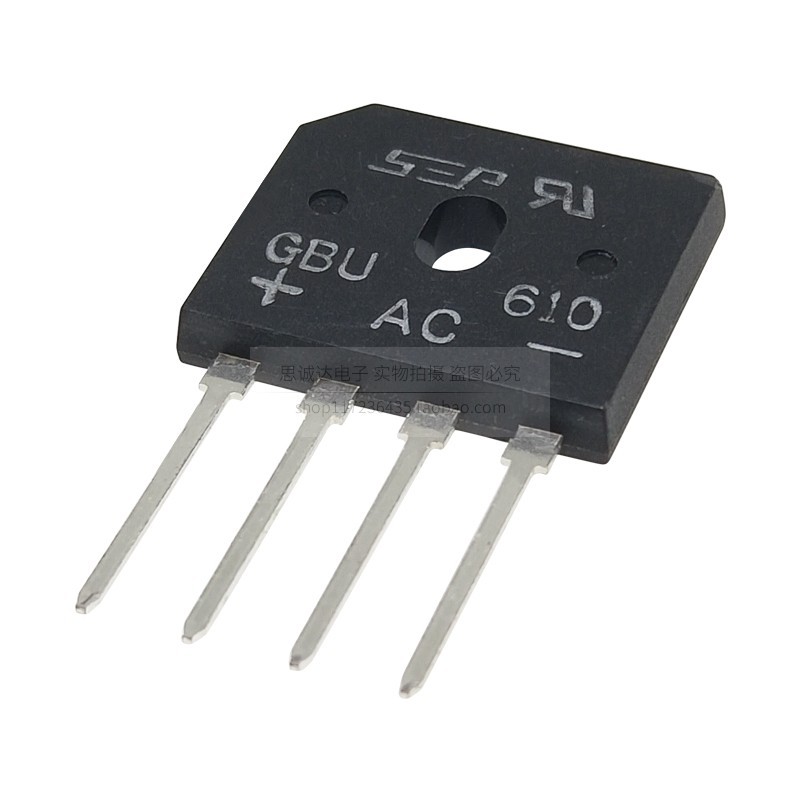 Gbu406 GBU408 GBU410 GBU606 GBU608/610/808/810/1010/1510/2510 ยี่ห้อใหม่ Rectifier Bridge