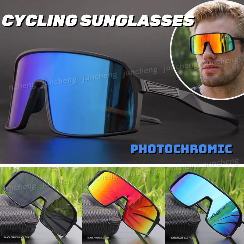 แฟชั่น Photochromic แว่นตากันแดดขี่จักรยานสําหรับผู้ชายผู้หญิงแว่นตากลางแจ้งกีฬา Runing ขับรถ Shades สําหรับชาย UV400 จักรยานแว่นตา