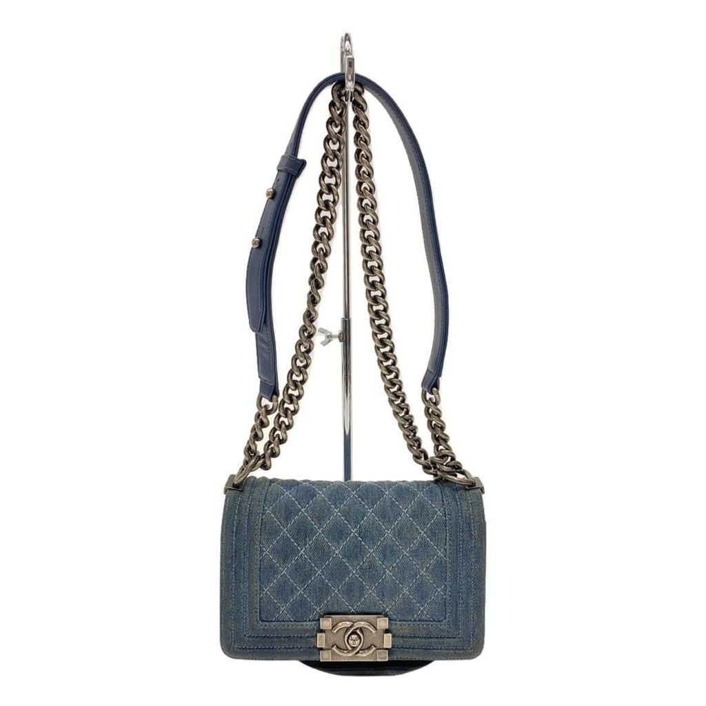 CHANEL shoulder bag denim blue Direct from Japan Secondhand