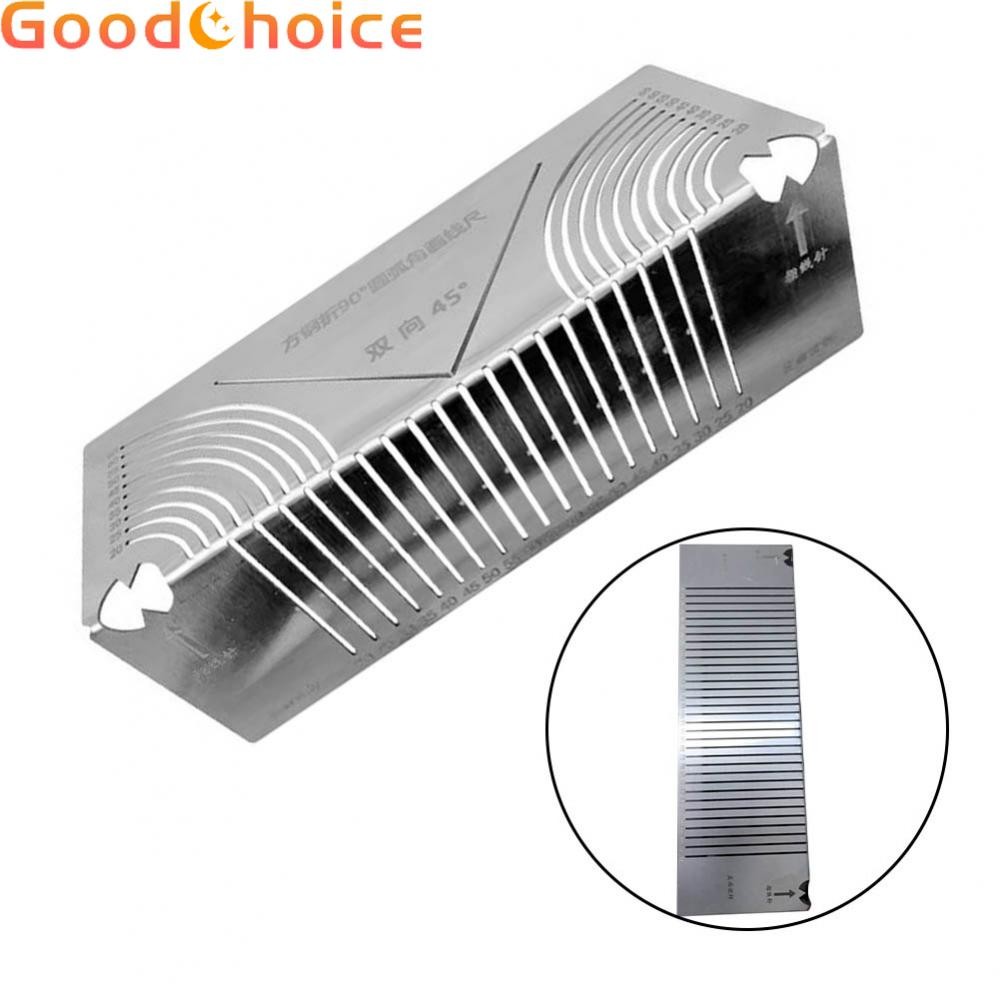 【Good】Multifunctional Drawing Ruler for Square Tube Rounded Corners 20 100mm