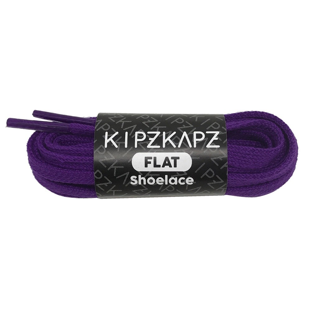 KIPZKAPZ FS37 Electric Purple - เชือกผูกรองเท้าแบบแบน 6mm
