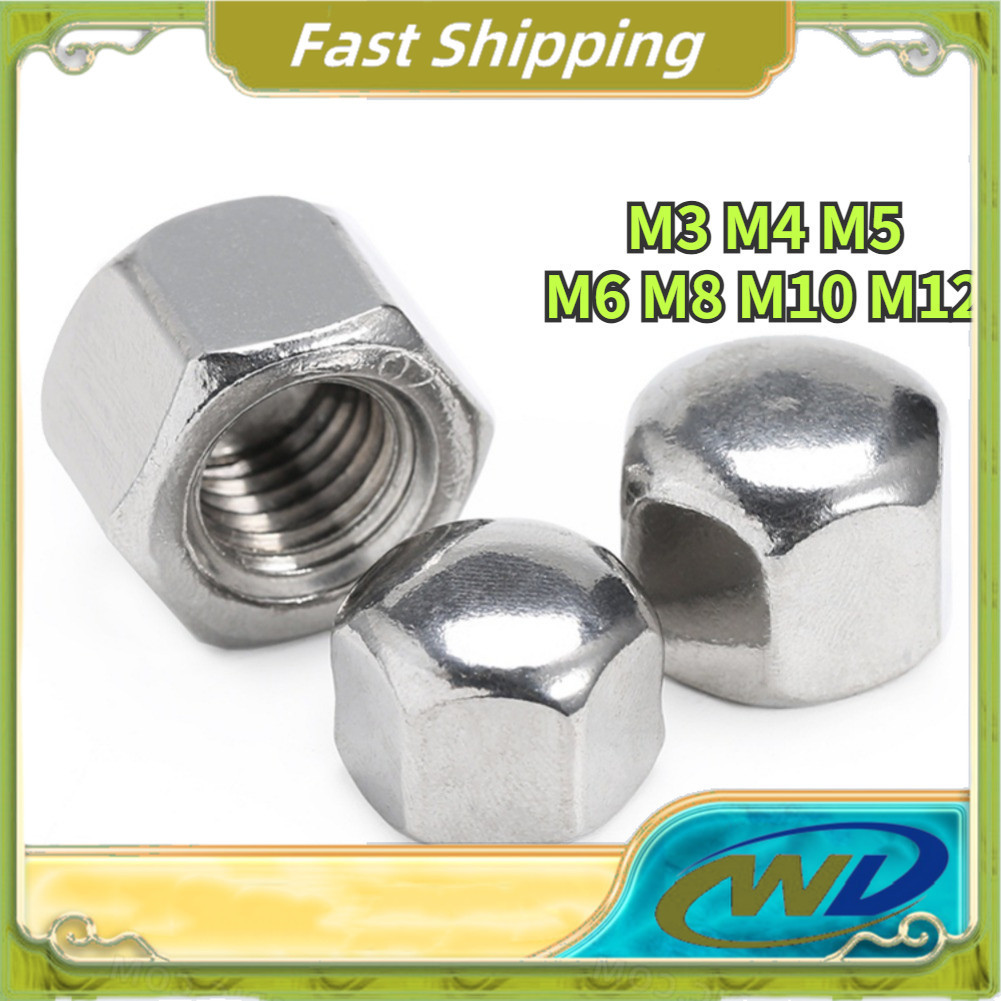 [FG-SPH] น็อตฝาต่ํา 304 น็อตตกแต่งสแตนเลส M3-M12