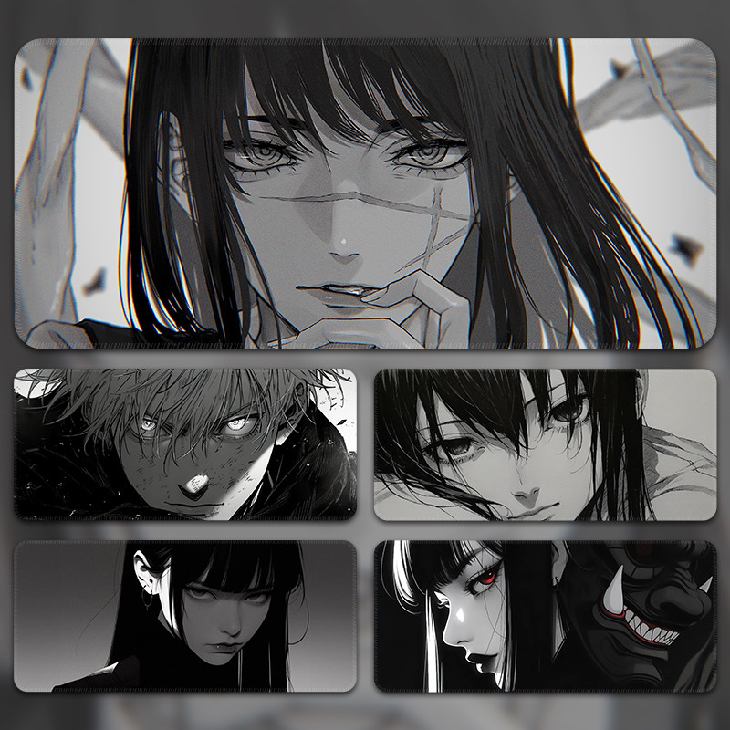 แผ่นรองเมาส์แผ่นรองโต๊ะเรียบง่ายขนาดใหญ่ High-End Anime Gaming Keyboard Pad Boys Home Mouse Pad