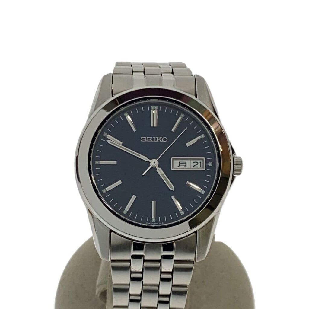 Seiko(ไซโก) SEIKO Men's Watch Quartz Analog Stainless Steel NVY SLV 7N43-0AM0 Direct from Japan Seco