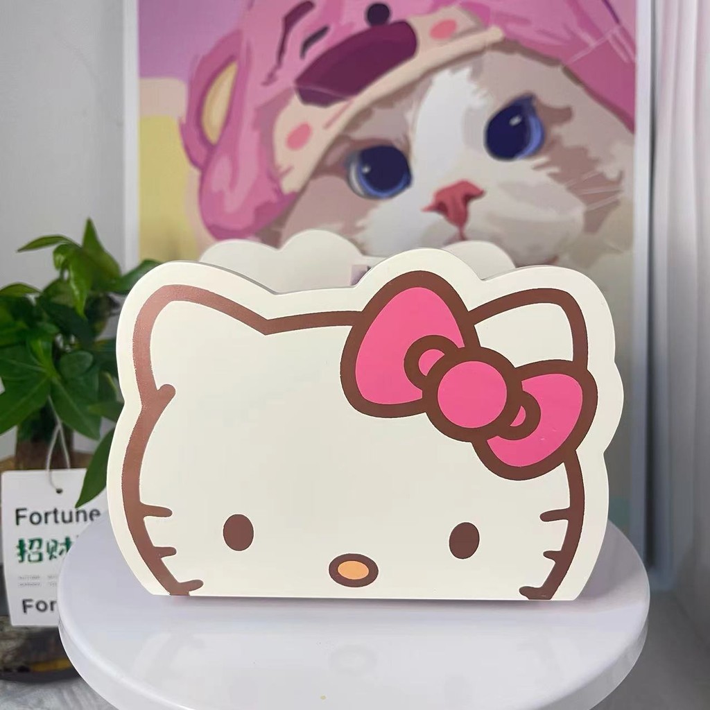 Hello Kitty Hello Kitty กล่องเก็บของห้องนั่งเล่นโต๊ะกาแฟกล่องเก็บของมัลติฟังก์ชั่นหอพักเดสก์ท็อปชั้นเก็บของน่ารัก ราคา ถูกที่สุด ดีลบีเคเค แกลเลอรีภาพที่ 3