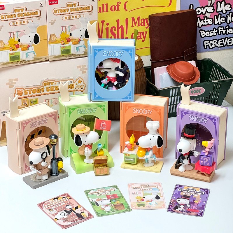 [ของแท้] Snoopy Series My Story Meeting Theme ของเล่นสร้างสรรค์ทํามือของตกแต่งตุ๊กตาน่ารัก