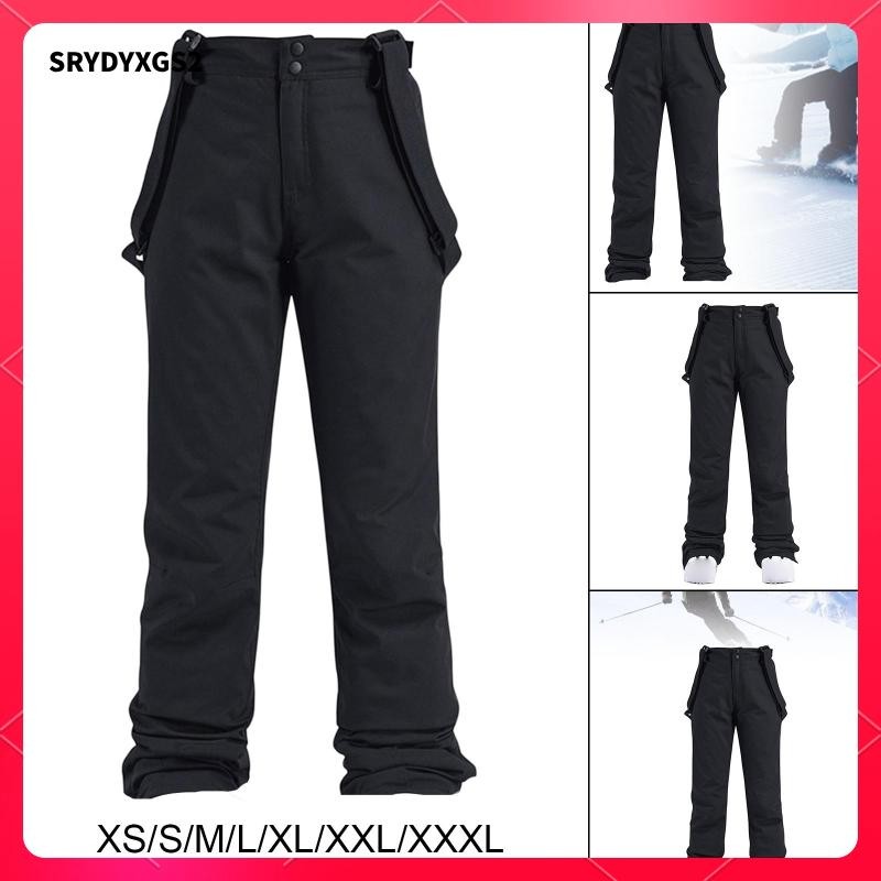 [Srydyxgs2] Ski Bib Insulated Pants Warm Ripstop Full Long Water Resistance Pants Sled