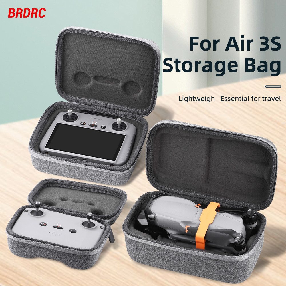 สําหรับ DJI AIR 3S Host Pack RC 2/RC-N2 พร้อมหน้าจอรีโมทคอนโทรล Body Storage กล่องแบบพกพามือถือ Unmanned อะไหล่