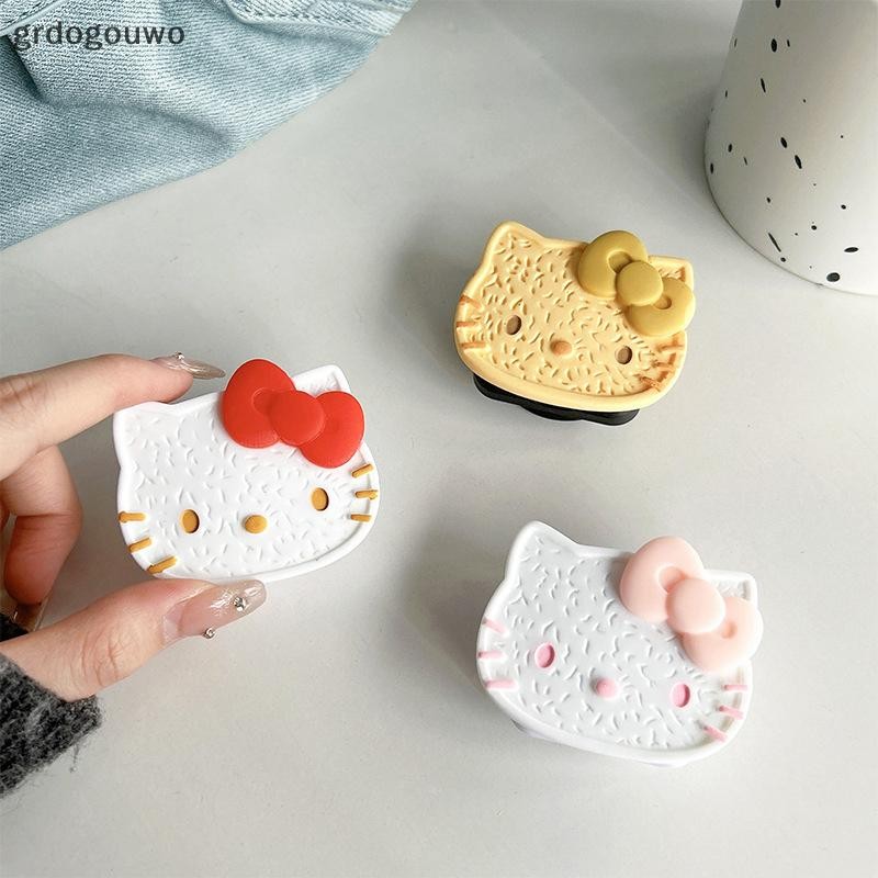 Grdog Kawaii Hello Kitty ที่วางโทรศัพท์มือถือ W/กระจกน่ารัก Sanrio ที่วางโทรศัพท์แบบพับเก็บได้กระจกแต่งหน้า th