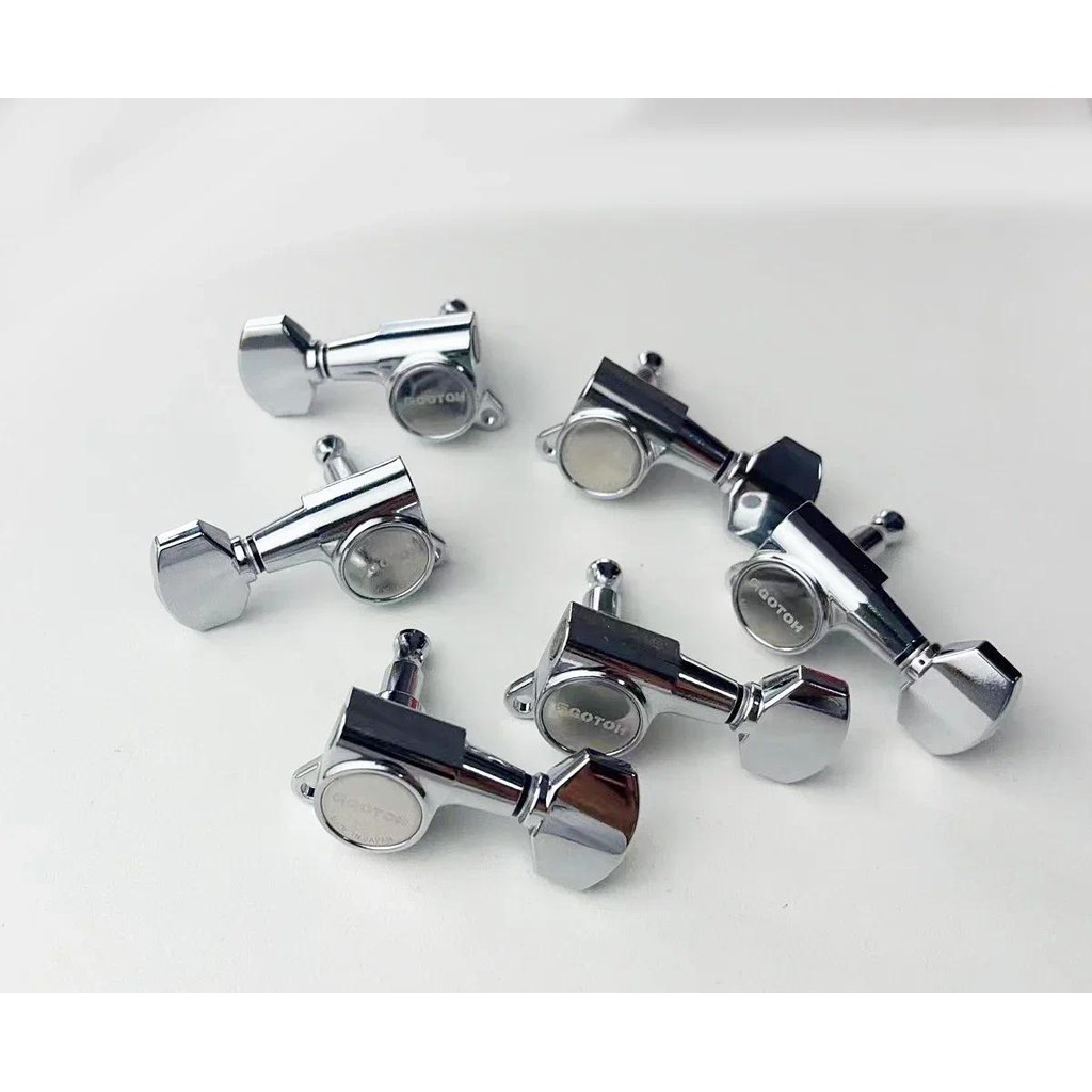 1 ชุด 6 สายของแท้ GOTOH SG381-07 Guitar Machine Heads Tuners- JP(Origin) {ไม่มีกล่อง}