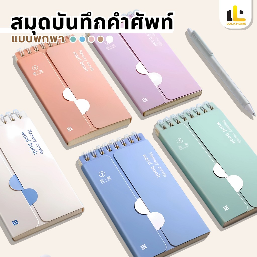 【มีพร้อมส่ง】สมุดบันทึกเก็บคำศัพท์ ขนาด 74*135มม. เปิด/ปิดคำศัพท์ ช่วยให้จำง่ายขึ้น! พกง่าย ท่องศัพท์ ภาษาอังกฤษ