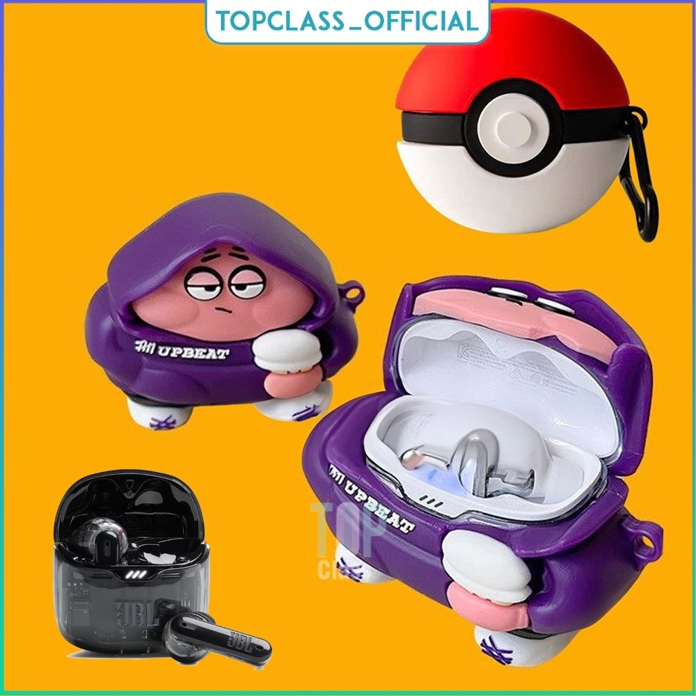 Jbl tune flex พร้อมตะขอสําหรับ JBL tune flex การ์ตูนหูฟังป้องกันกรณีหูฟังการ์ตูนหูฟัง JBL tune flex 