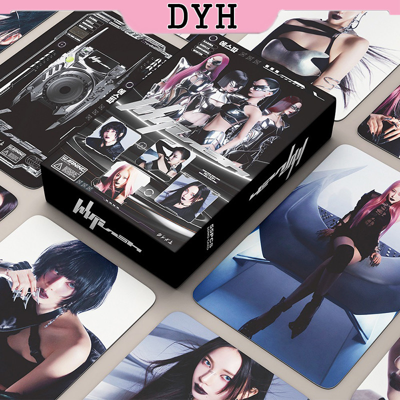 55 ชิ้น aespa LOMO การ์ด Whiplash อัลบั้ม Photocard KPOP คอลเลกชันการ์ด