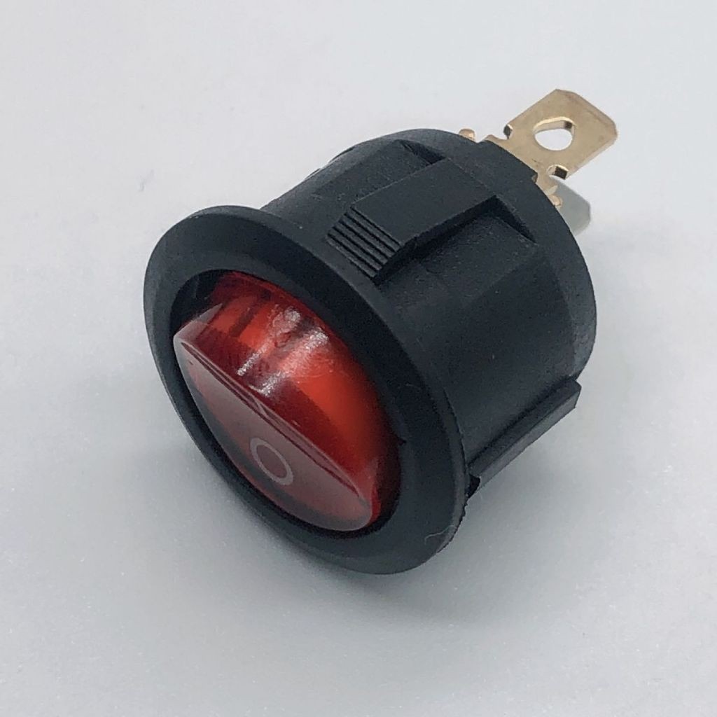 สวิตช์ KCD-105N ร็อกเกอร์สวิสท์ 3ขากลมมีแลมป์ ตัวกลม 220V พร้อมส่ง ราคาดี จัดส่งไว