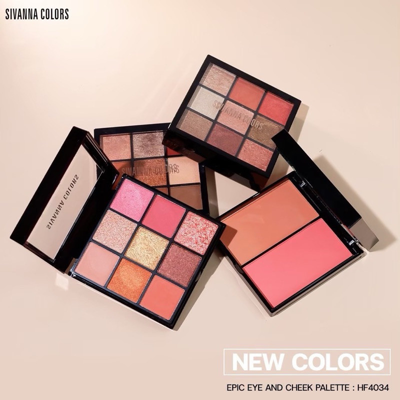 อายชาโดว์-HF4034 SIVANNA COLORS Velvet Touch Palette
