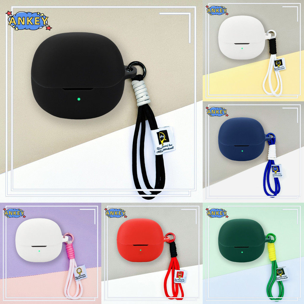 Case for QCY AilyBuds Pro , AilyBuds Pro+ Protective Nylon Lanyard HT10 Soft Cover Shells Anti Dust 