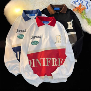 Solovely ผู้หญิง สไตล์เกาหลี หลวม แขนยาว เสื้อสเวตเตอร์ พิมพ…