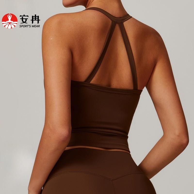AnranSports Bra Cross Beauty Back Quick Dry Non-Slip Slim Bra Yoga Running