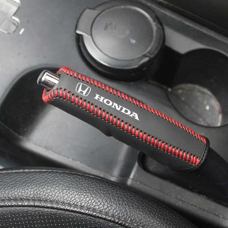 Universal หนังรถ Handbrake Hand เบรคป้องกันสําหรับ Honda City Hatchback Civic fc fd Accord Jazz BRV HRV CRV Odyssey WRV อุปกรณ์เสริม