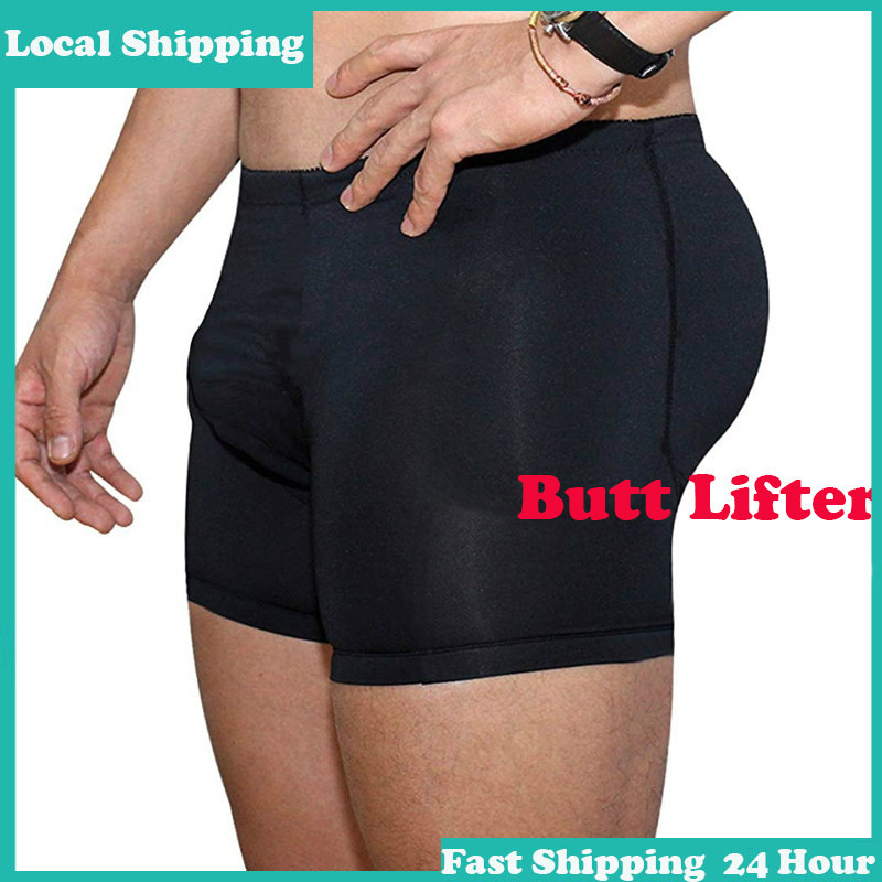 ชุดกางเกงบ็อกเซอร์ ช่วยยกกระชับสะโพก ซับเหงื่อ สําหรับผู้ชาย จํานวน 2 แผ่น