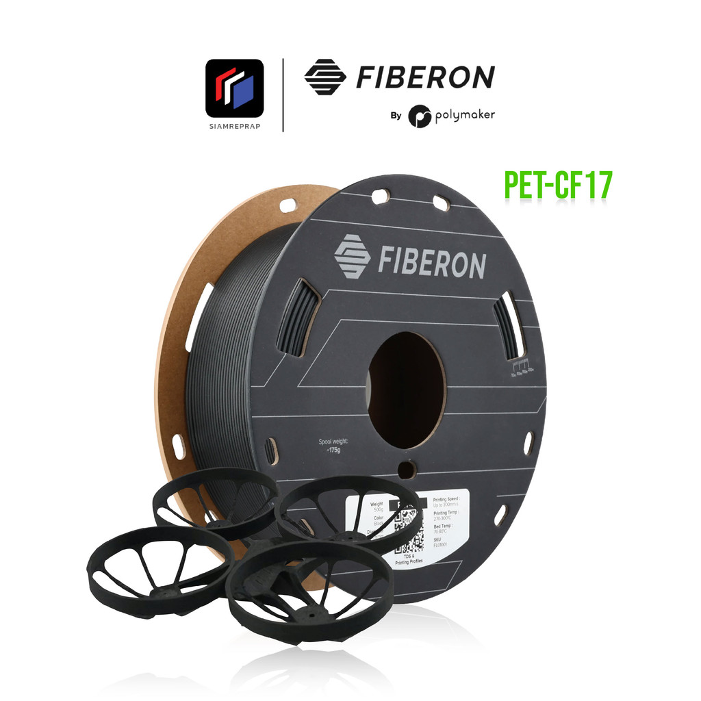 เส้น Fiberon™ PET-CF17 ผสมคาร์บอนไฟเบอร์ มีความแข็งแรงสูง รองรับการปริ้นเร็ว ขนาด 1.75 หนัก 500 กรัม