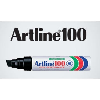 ARTLINE 100 PERMANENT MARKER EK-100 CHISEL NIB